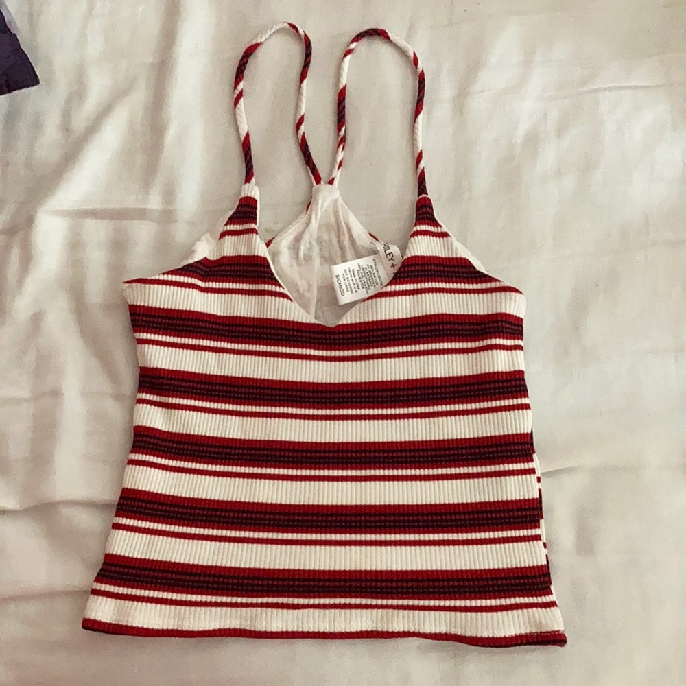 Red White and Blue Striped Tank
